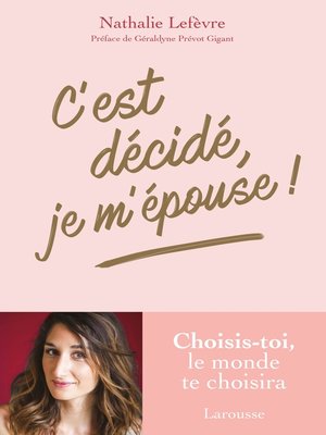 cover image of C'est décidé, je m'épouse !